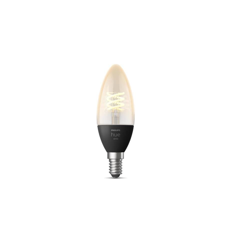 PHILIPS HUE - Ampoule White E14 Bougie en pack individuel Filament 300 lm