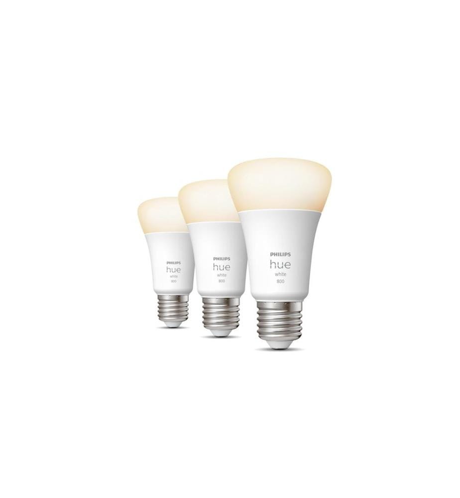 PHILIPS HUE - Ampoule White E27 Lot de trois 3 x 800 lm