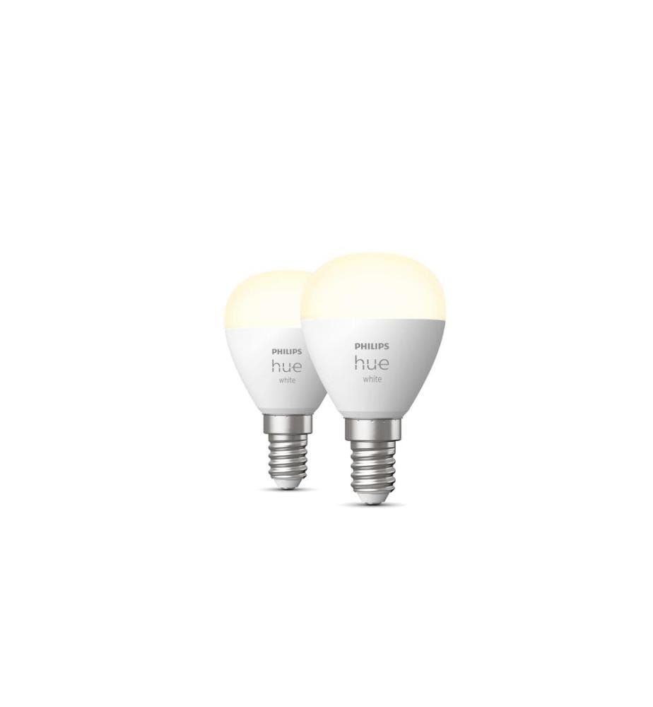 PHILIPS HUE - Ampoule White E14 Lustre pack de deux 2 x 470 lm