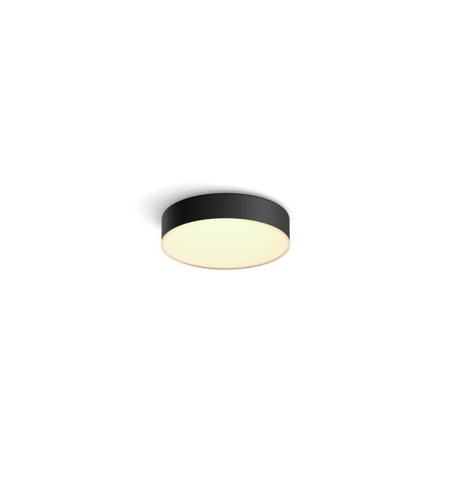 PHILIPS HUE - White Ambiance Enrave Plafonnier S Noir + variateur d'intensité lumineuse