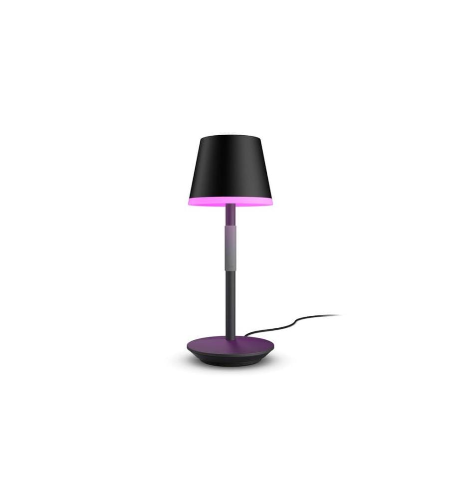 PHILIPS HUE - White & Col. Amb. Go Lampe de table portable noire 370 lm