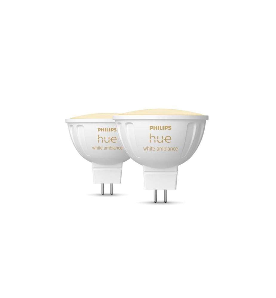 PHILIPS HUE - Ampoule White Ambiance MR16 pack de deux 400 lm