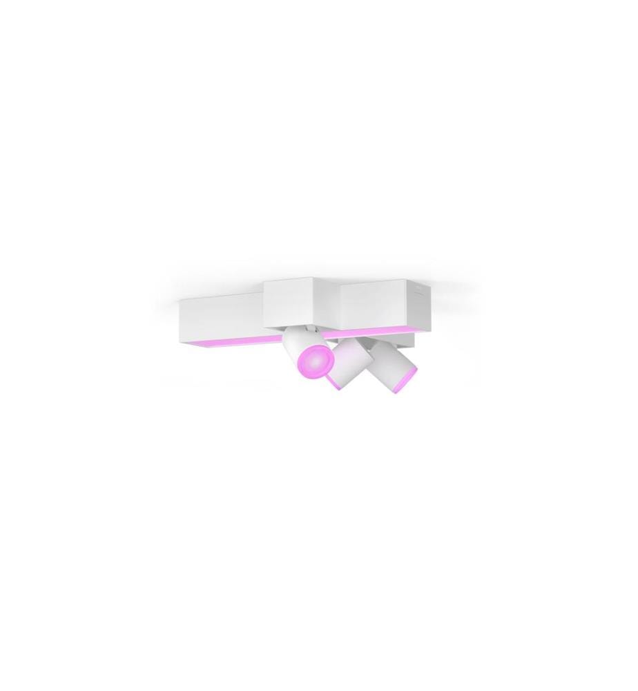 PHILIPS HUE - White & Col. Amb. Centris Cross Spot 3 places Blanc