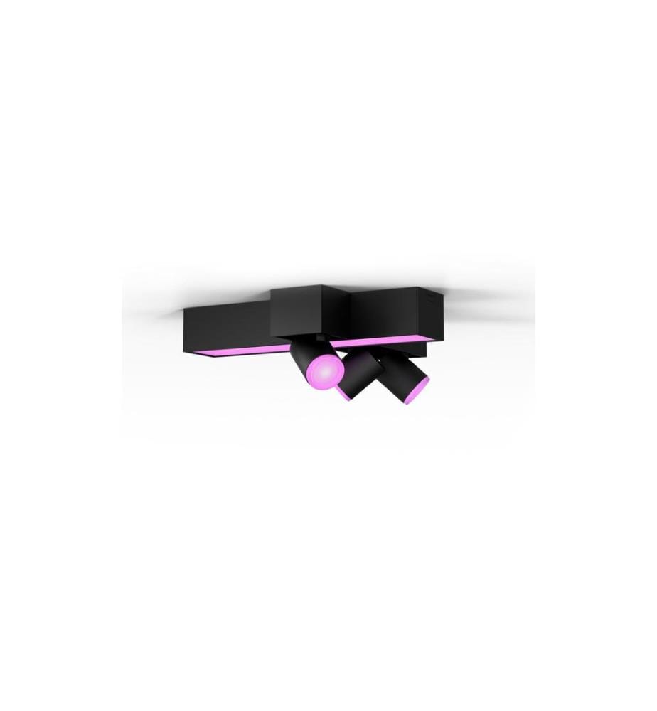 PHILIPS HUE - White & Col. Amb. Centris Cross Spot 3 places Noir