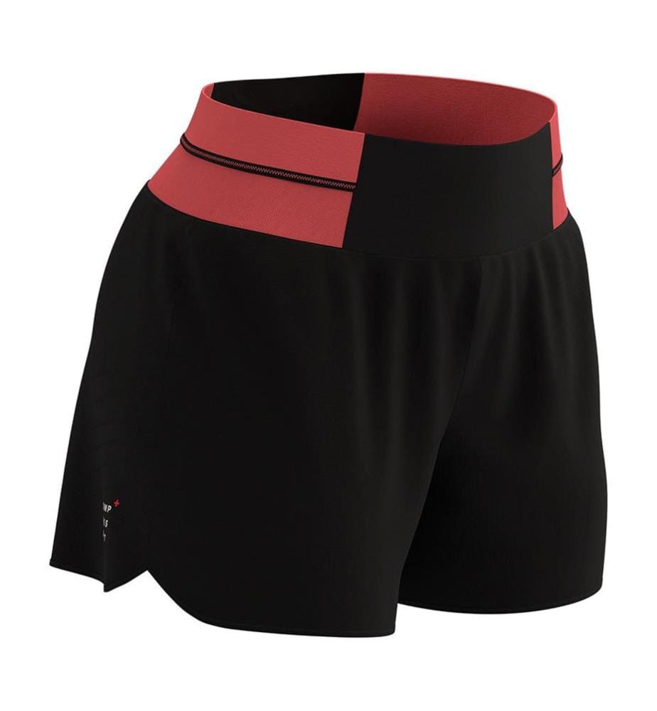 Short de Running Performance - Noir et Rouge