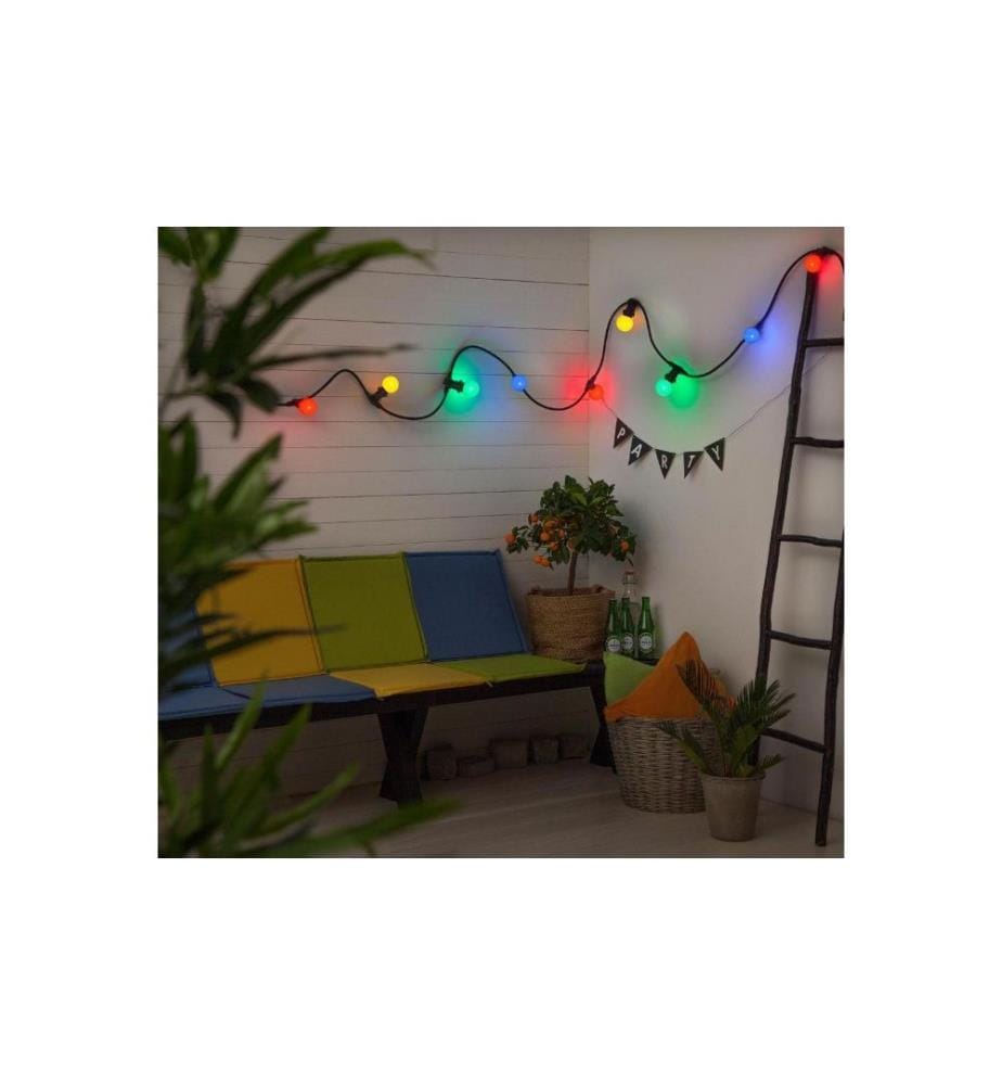 Guirlande lumineuse Décor de fête, 600 cm, Multicolore