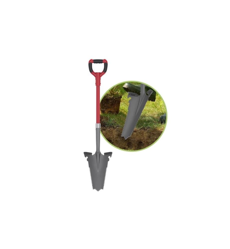 EASYMAXX - EASYMAXX - Scie à bêcher & à racines - 114 cm, Gris/rouge