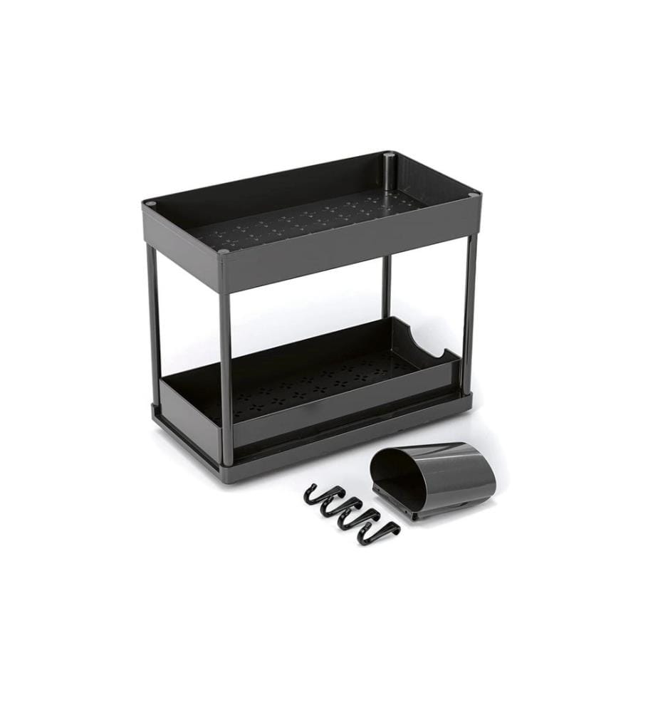 EASYMAXX - Organiseur avec tiroir 39.5 x 21.5 x 36 cm, noir