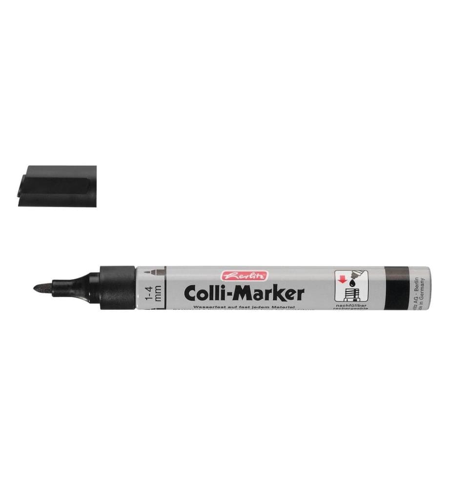 HERLITZ - Marqueur pour flipchart Colli 1-4 mm, 10 pièces, Noir