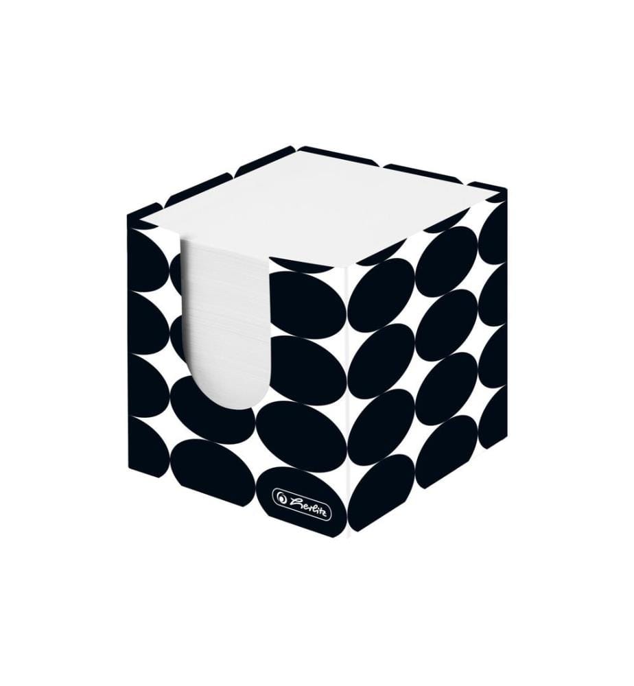 HERLITZ - Distributeur à feuillets adhésif 700 feuilles 9 x 9 x 9 cm Just Black