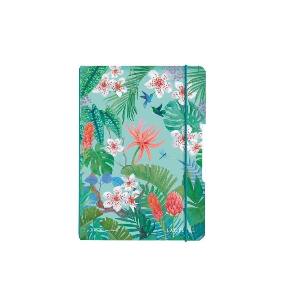 HERLITZ - Carnet de notes Ladylike Jungle A5, 40 feuilles, pointillés