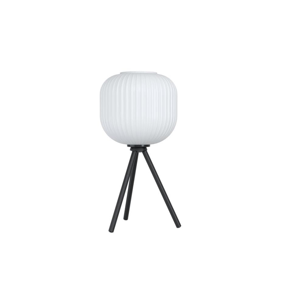EGLO - Leuchten Lampe de bureau MANTUNALLE 1x E27, Noir/blanc
