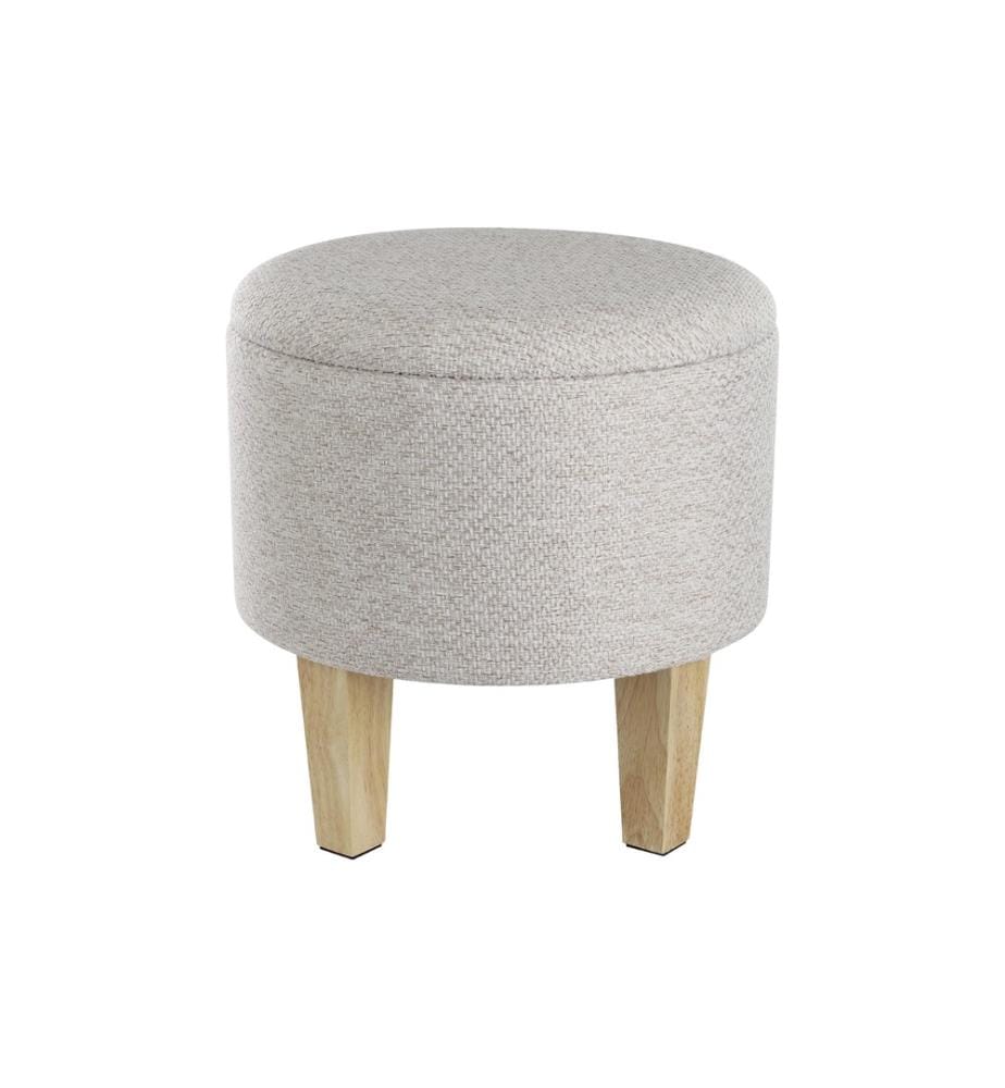 EGLO - Tabouret Mashike Ø 39 x 40 cm, beige/marron