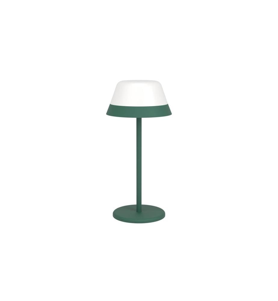EGLO - Leuchten Lampe de table à accu MEGGIANO 1.5W, 32 cm, vert