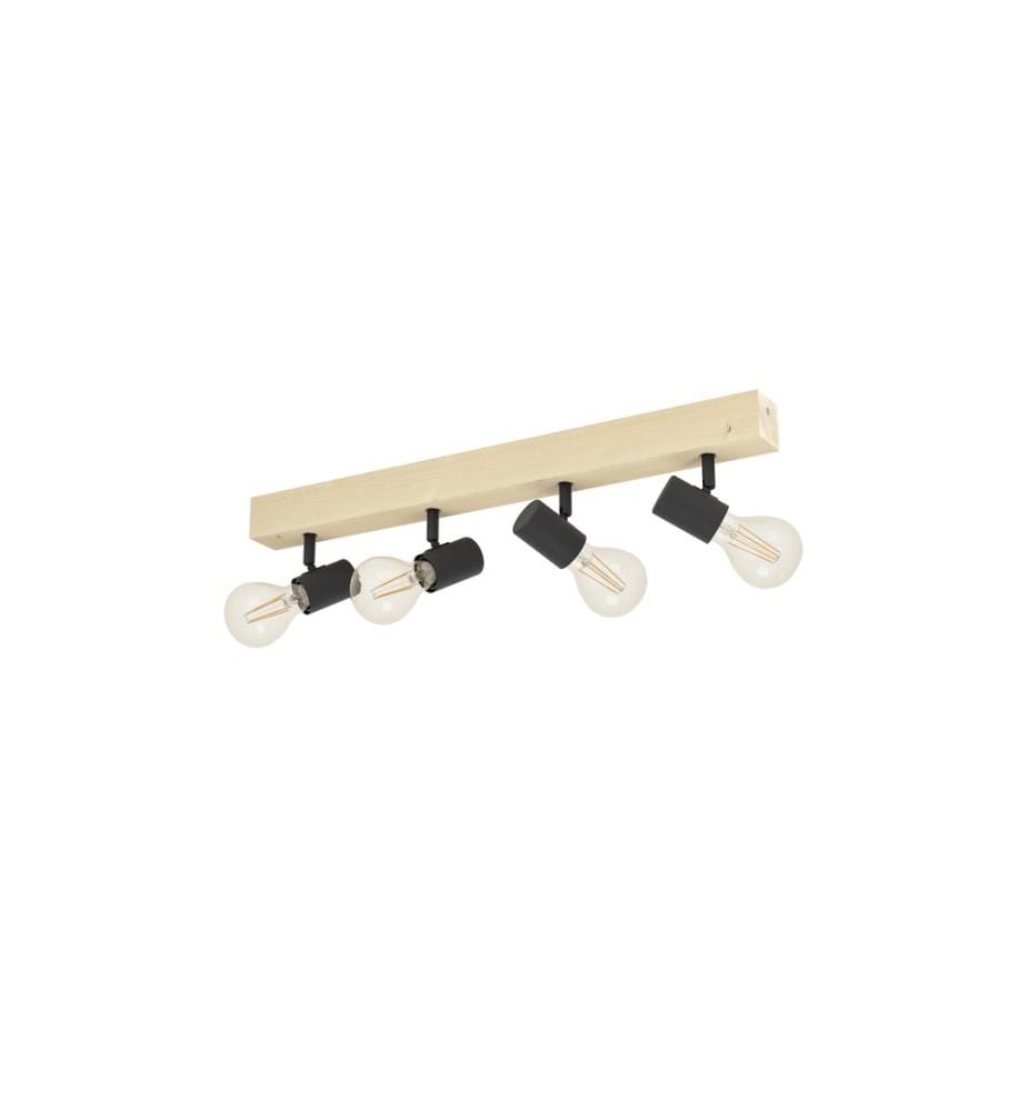EGLO - Leuchten Spot encastré TOWNSHEND 3 marron, noir E27