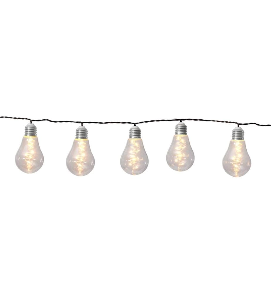 EGLO - Leuchten Guirlande lumineuse SOLAR 10 LED, 190 cm, transparent