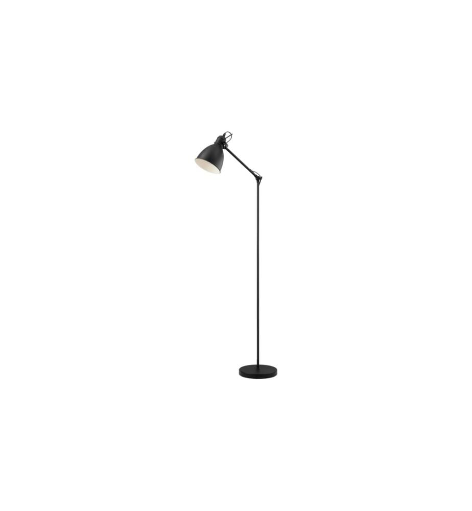 EGLO - Leuchten Lampe sur pied PRIDDY 1x E27 Noir