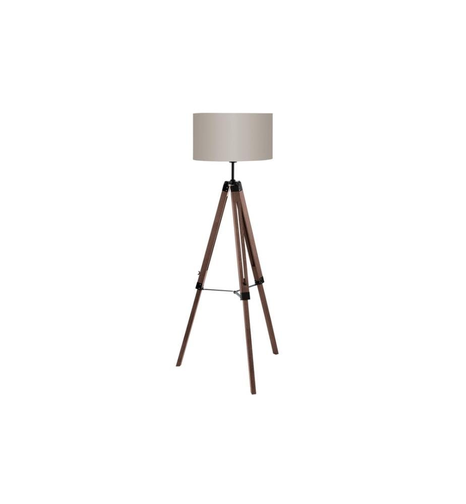 EGLO - Leuchten Lampe sur pied LANTADA noisette excl. E27 1x60W