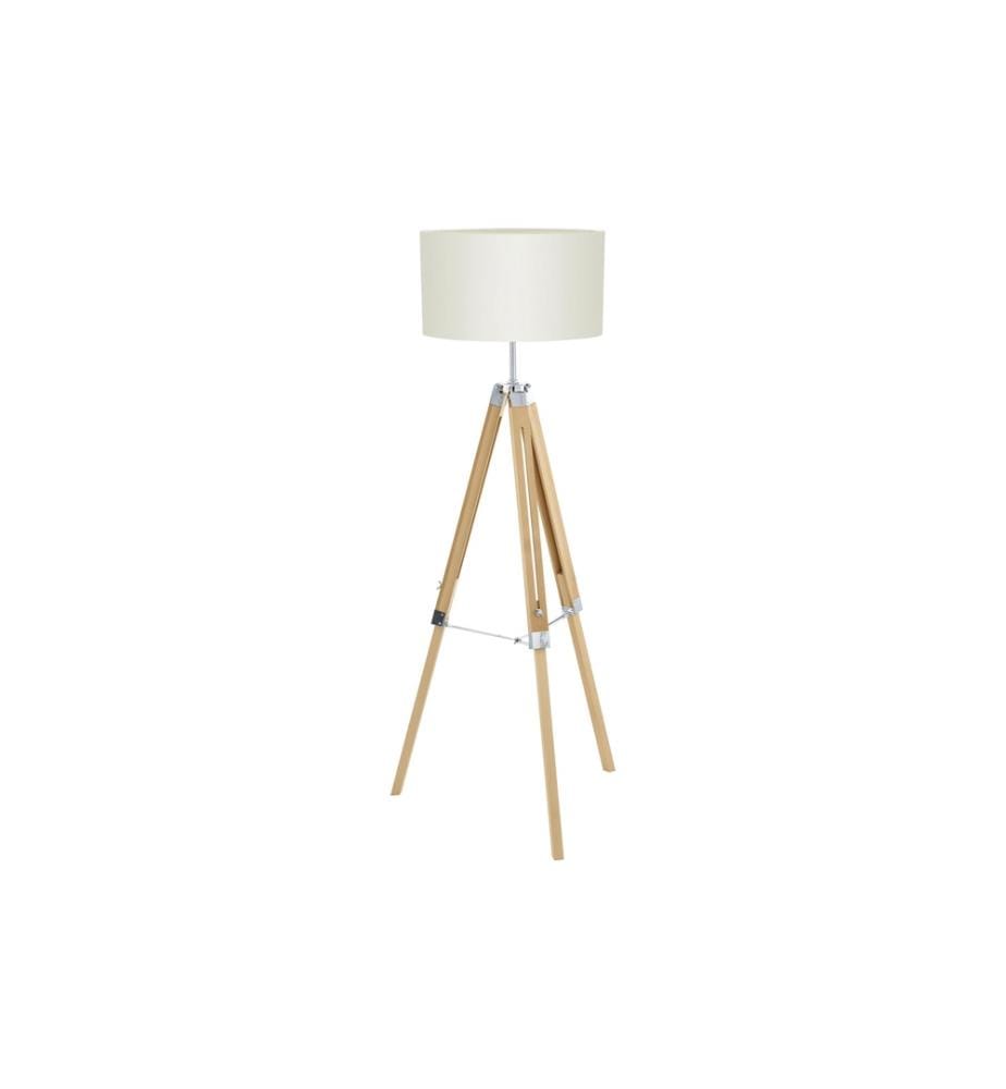EGLO - Leuchten Lampe sur pied LANTADA nature excl. E27 1x60W