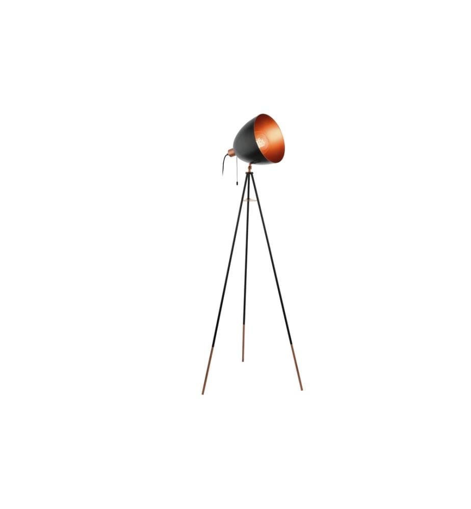 EGLO - Leuchten Lampe sur pied CHESTER 1x E27 Noir