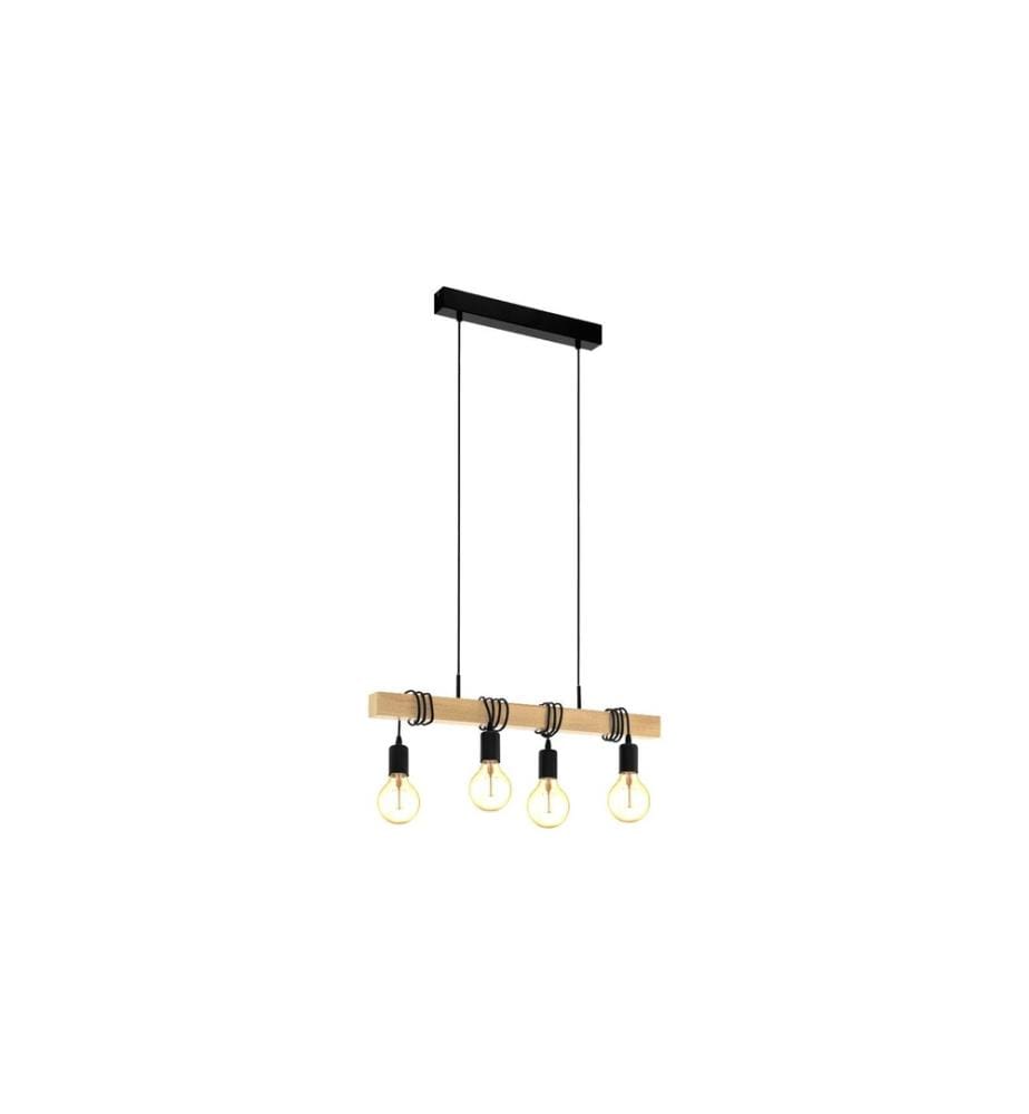 EGLO - Leuchten Lampe suspendue TOWNSHEND 4x E27 Noir