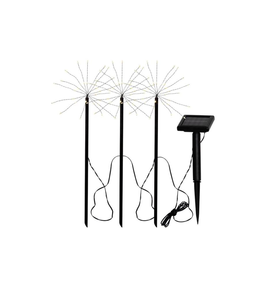EGLO - Leuchten Éclairage de jardin Lot de 3 lampes solaires 40 cm
