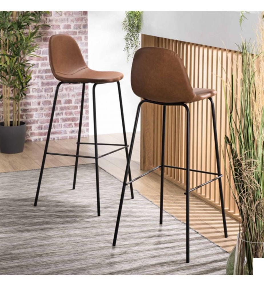 Lot de 2 Tabourets de Bar Augustin