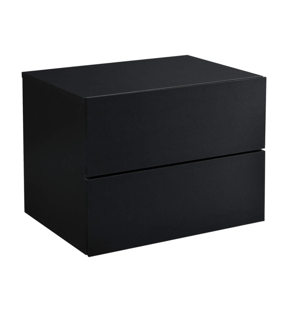 Table de nuit Amberg 40x29x30 cm Étagère suspendue avec 2 tiroirs