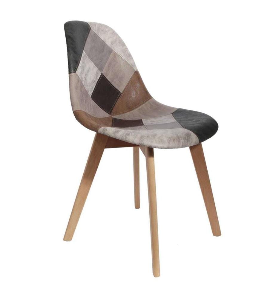 Lot de 4 Chaises 47,3 x 87,3 x 53,5 cm - Multicolore