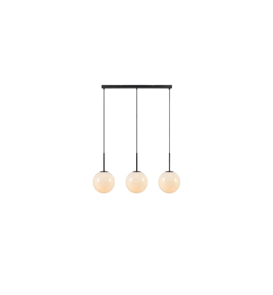 Lampe suspendue Dione, 3 x E14, blanc/noir