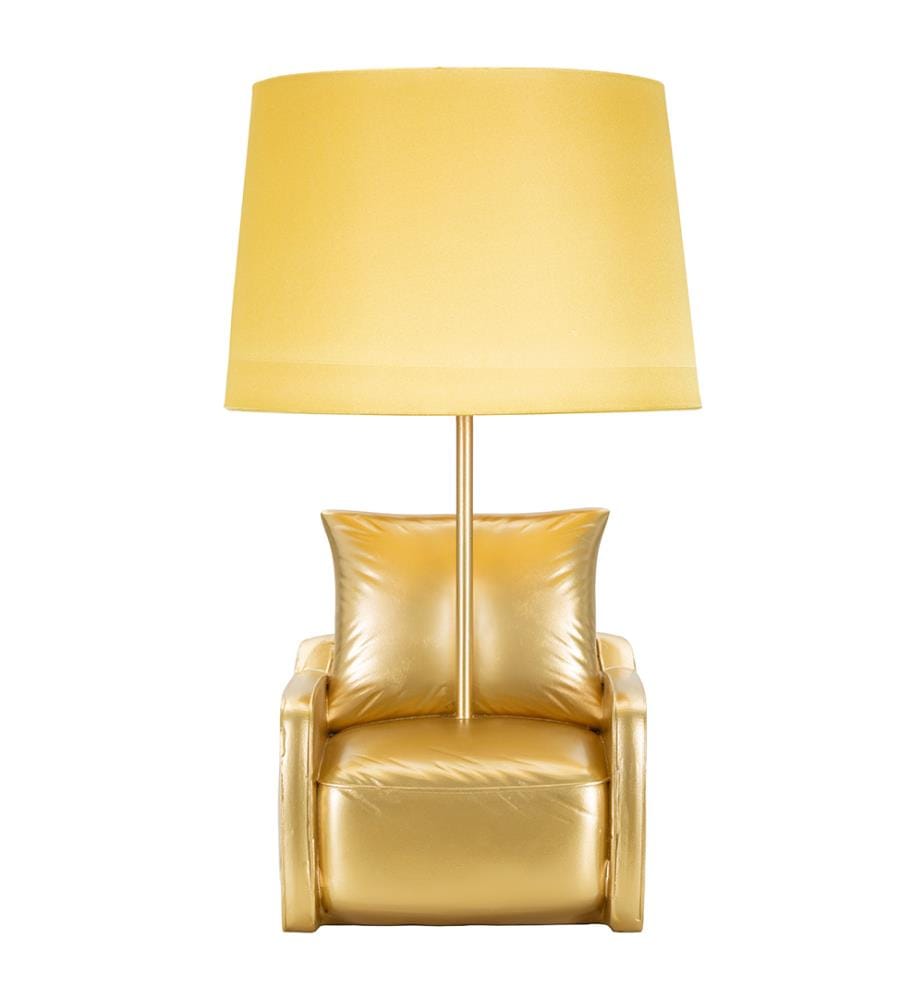 Lampe à Poser Midcentury Yellow Ø 26 x 46 cm - Or