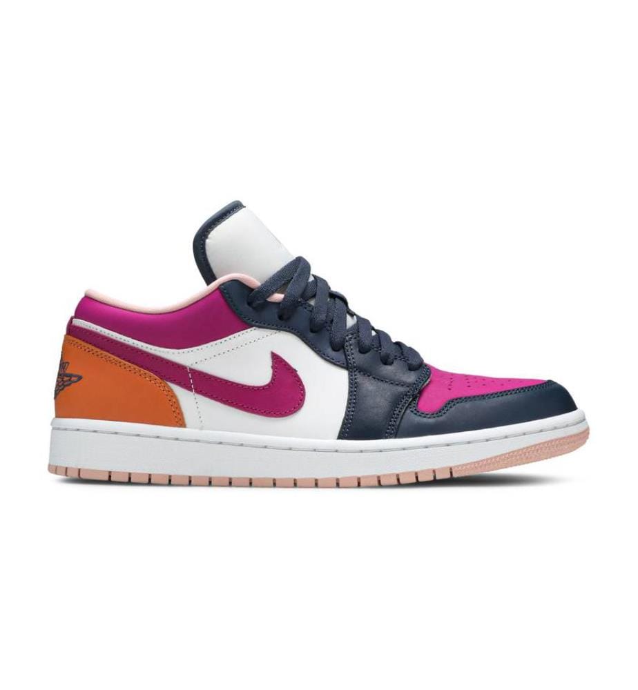 Jordan 1 Low - Violet et blanc-marine