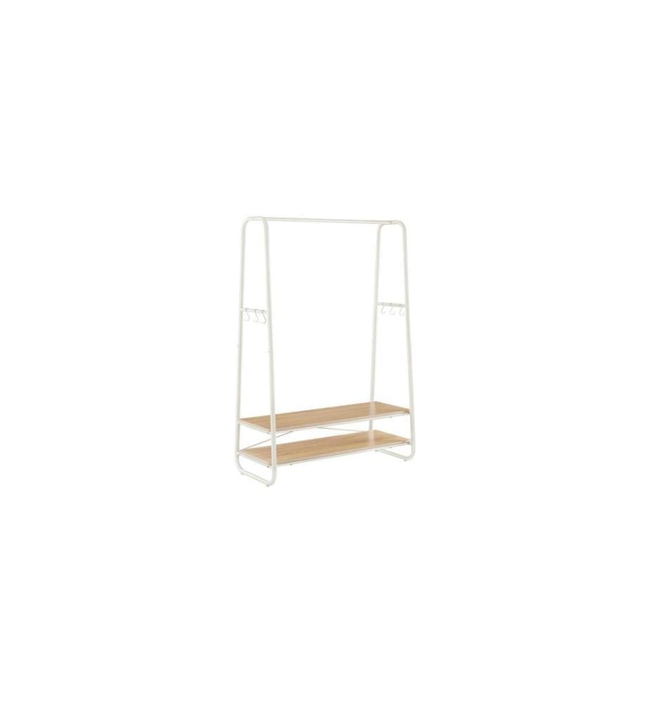 VASAGLE - Porte-manteau 100 x 160 cm, Brun/Blanc