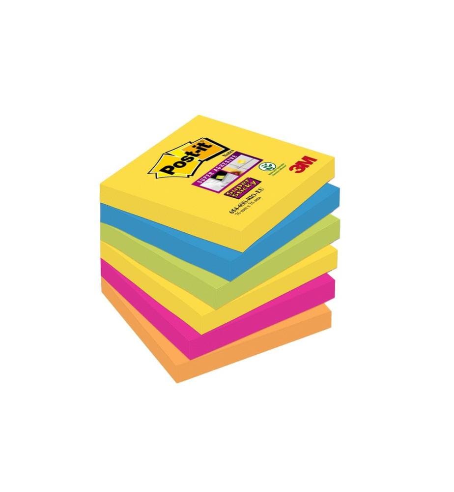 POST-IT - Fiche de bloc-notes POST-IT - Super Sticky 7.6 cm x 7.6 cm