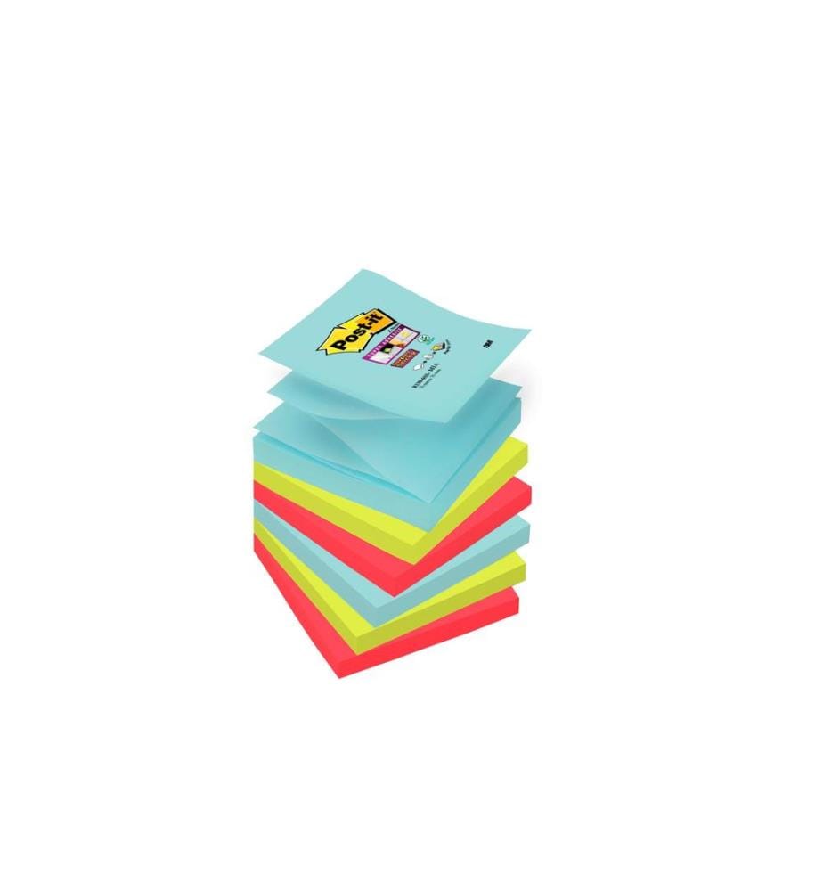 POST-IT - Fiche de bloc-notes POST-IT - Z-Notes 7.6 cm x 7.6 cm, 6 Blöcke