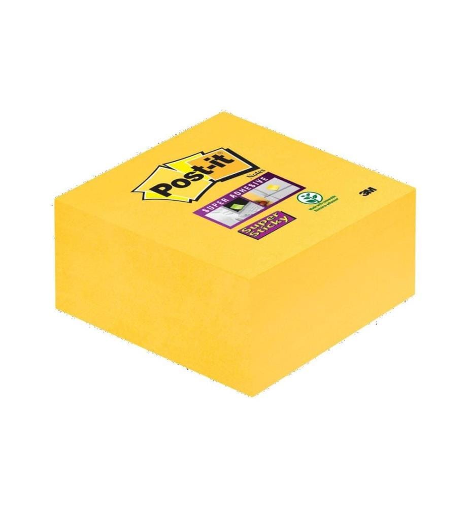 POST-IT - Fiche de bloc-notes POST-IT - Super Sticky 7,6 x 7,6 cm Jaune