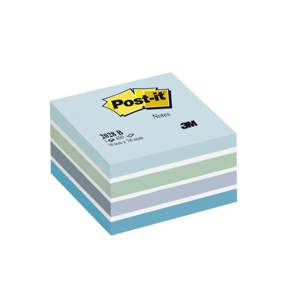 POST-IT - Fiche de bloc-notes POST-IT - 7,6 x 7,6 cm Cube Couleur