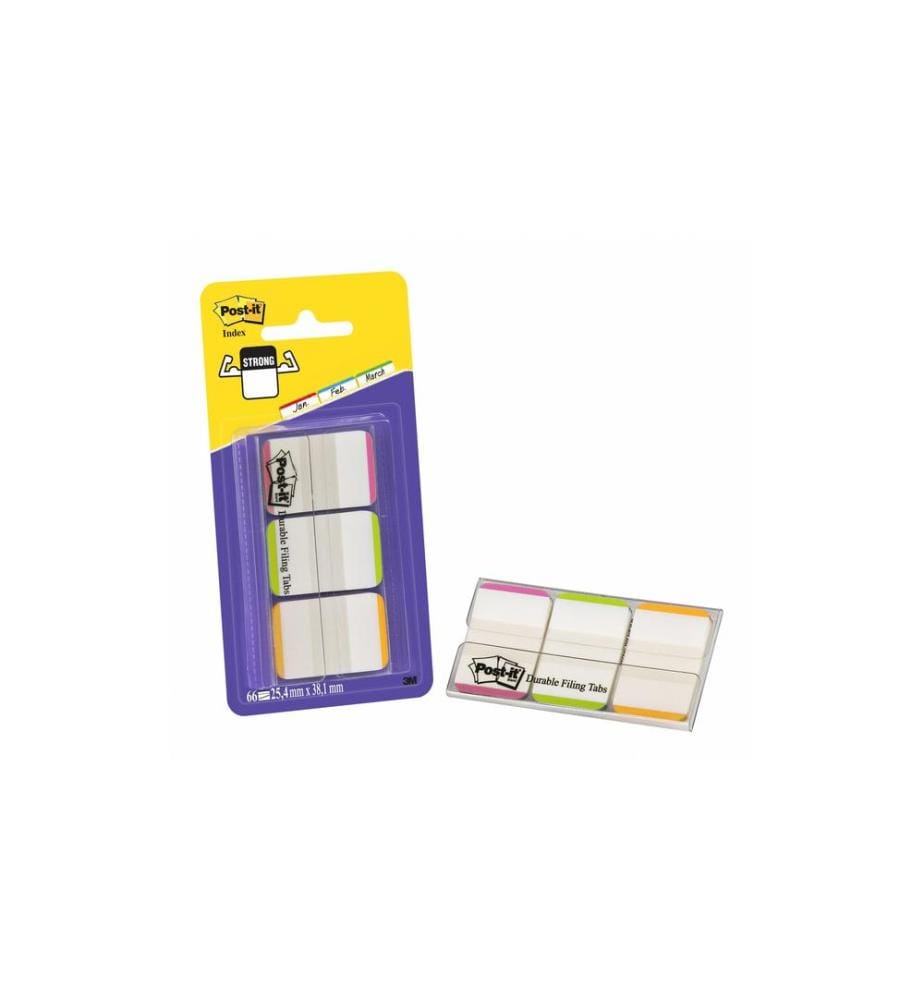 POST-IT - Marque-page Index Strong Rose/Orange/Vert, 3 Pièce/s