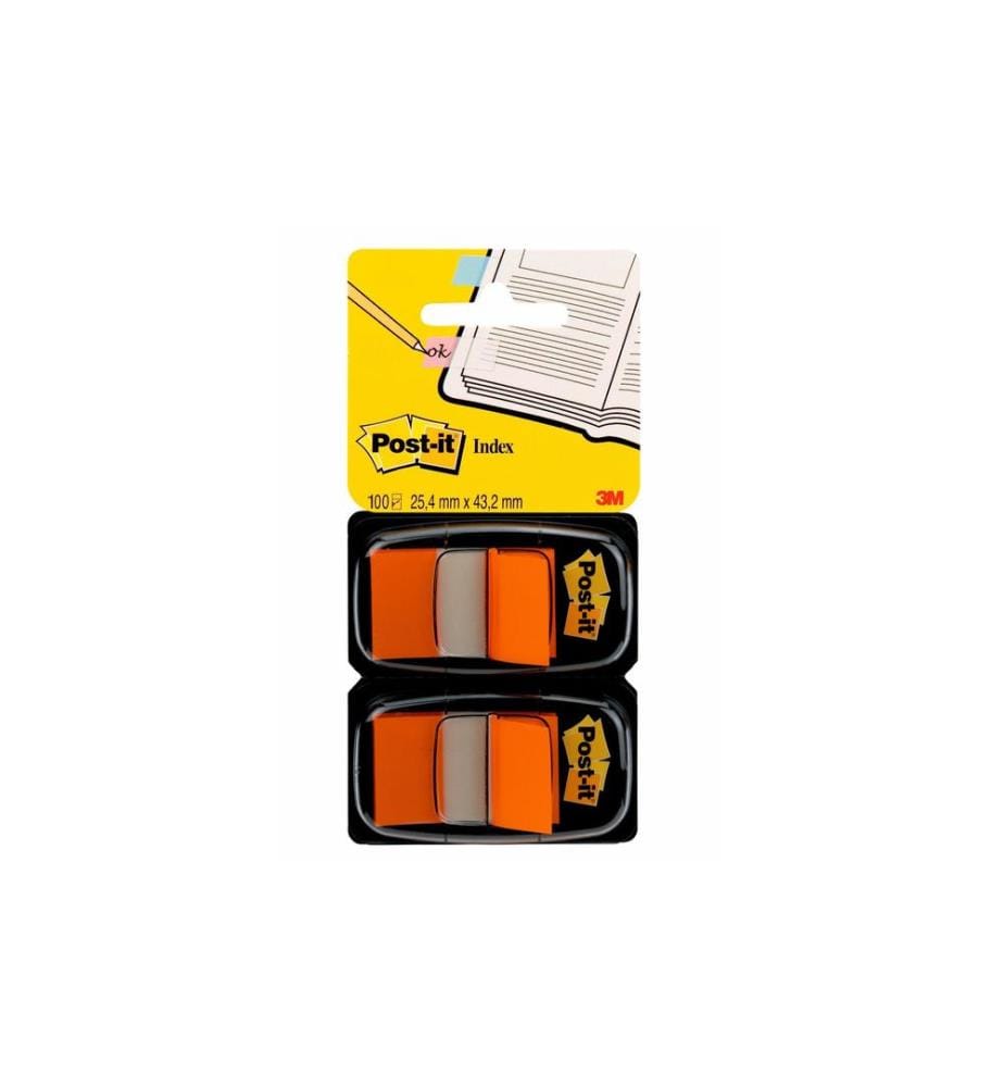 POST-IT - Marque-page POST-IT - Index 680-B2 Orange, 2 pièces