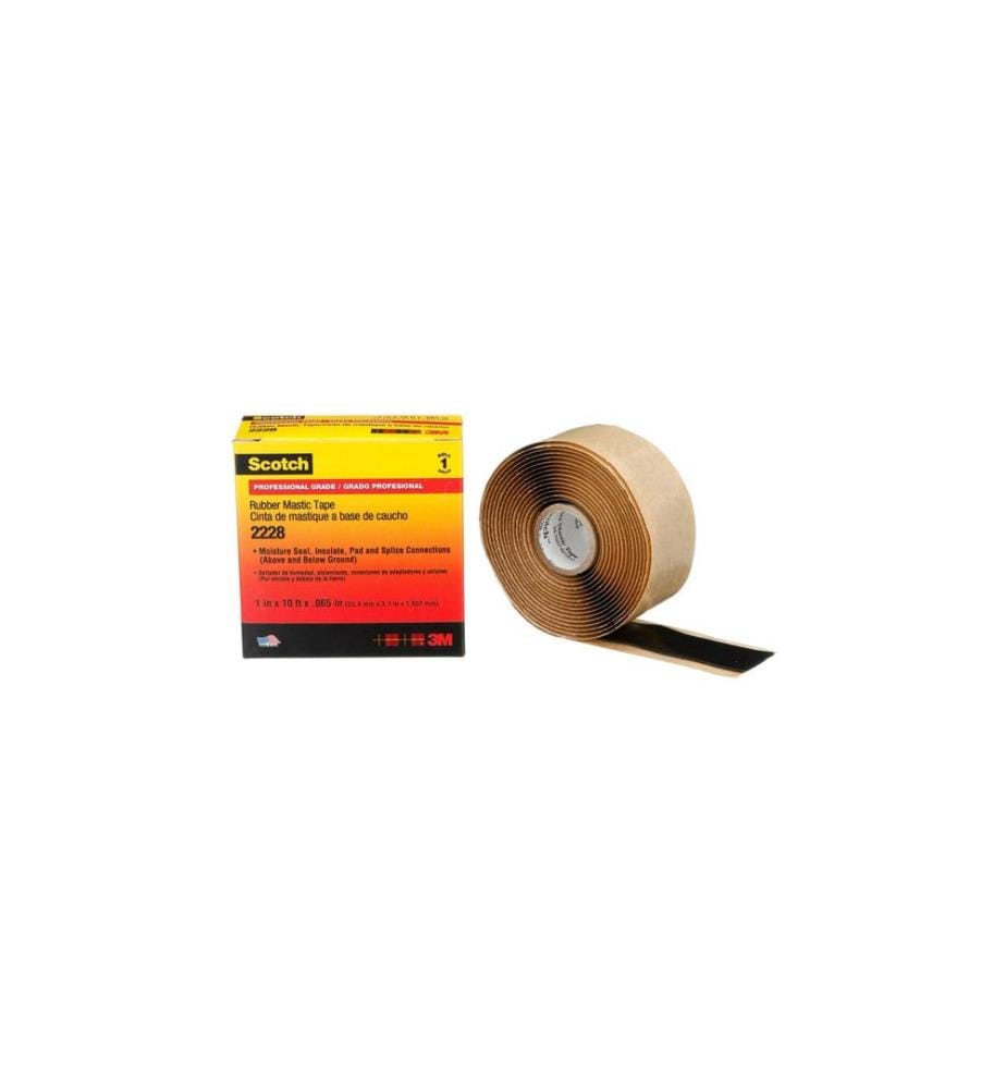 SCOTCH - Ruban adhésif Rubber Mastic 25 mm x 3 m, Noir
