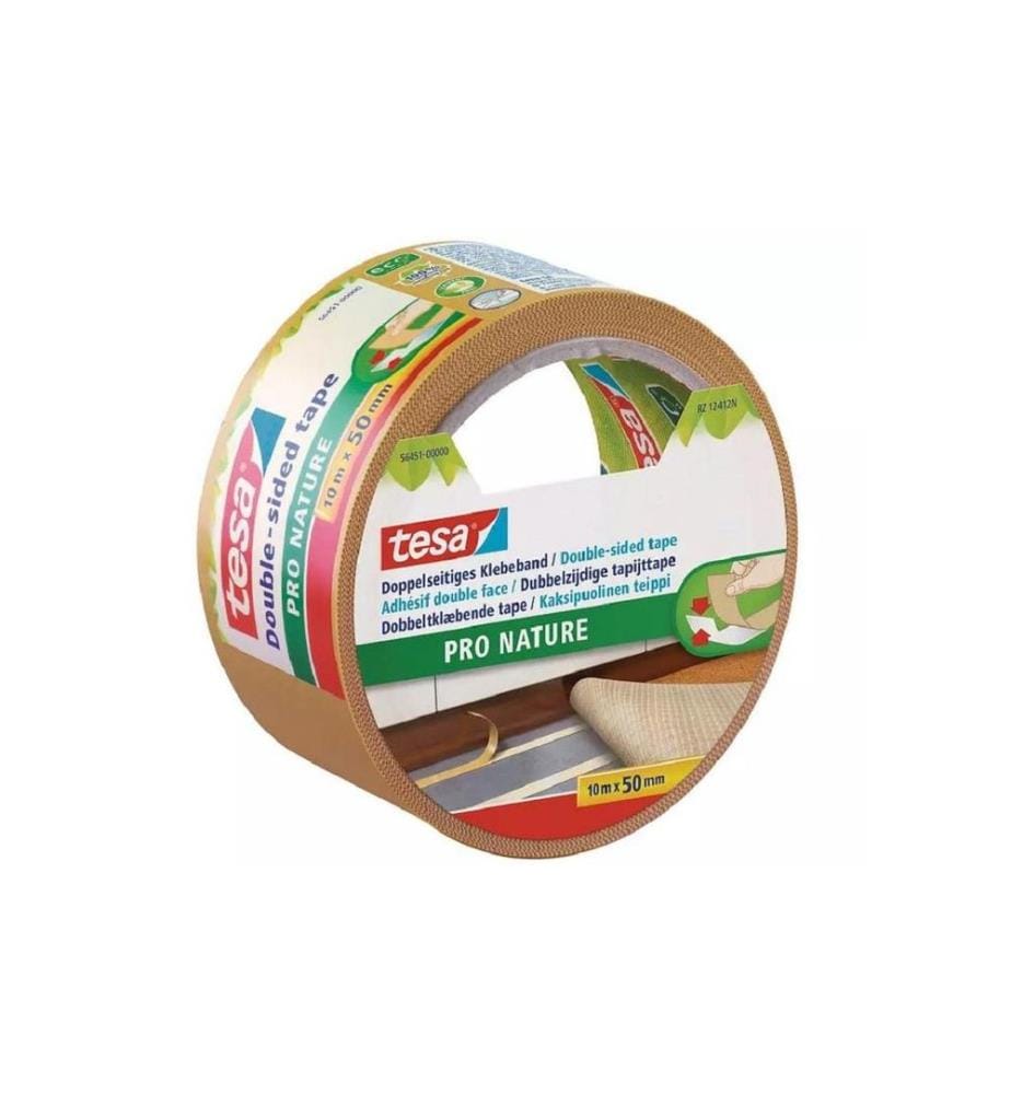TESA - Ruban adhésif double-face Pro Nature 50 mm x 10 m