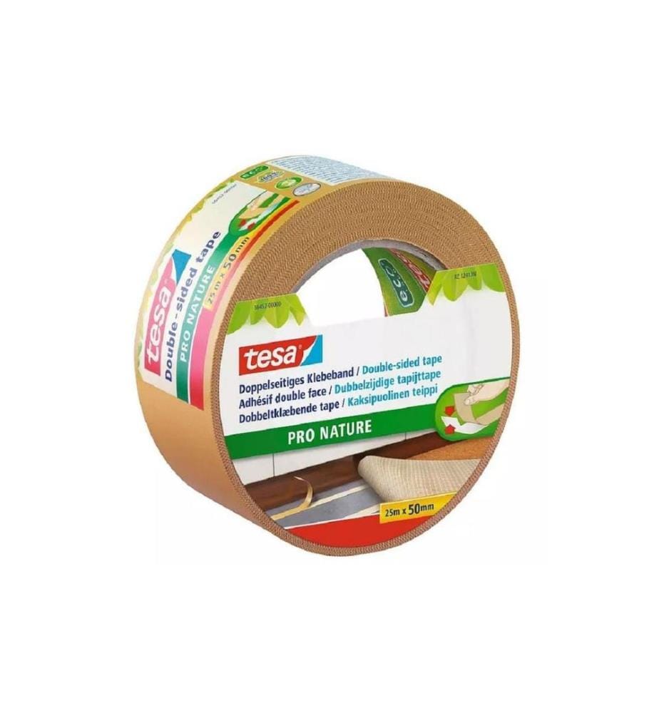TESA - Ruban adhésif double-face Pro Nature 50 mm x 25 m