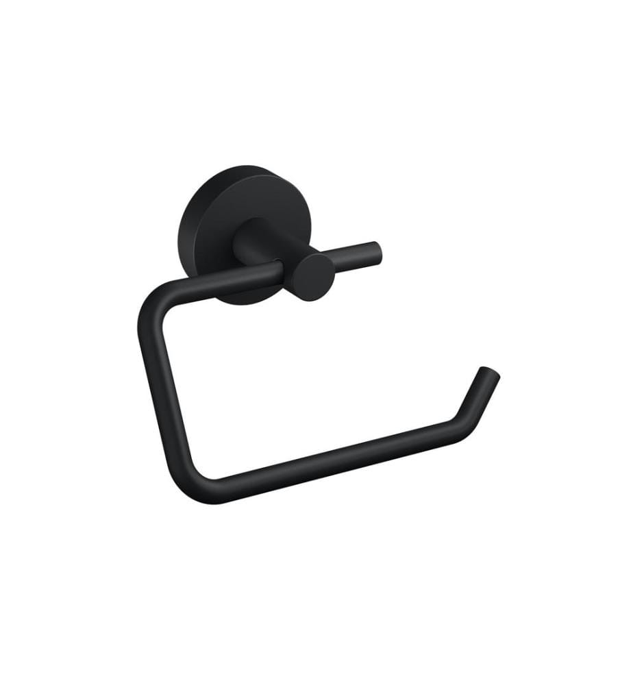 TESA - Porte-rouleau pour papier toilette sans couvercle, Moon Black, Noir
