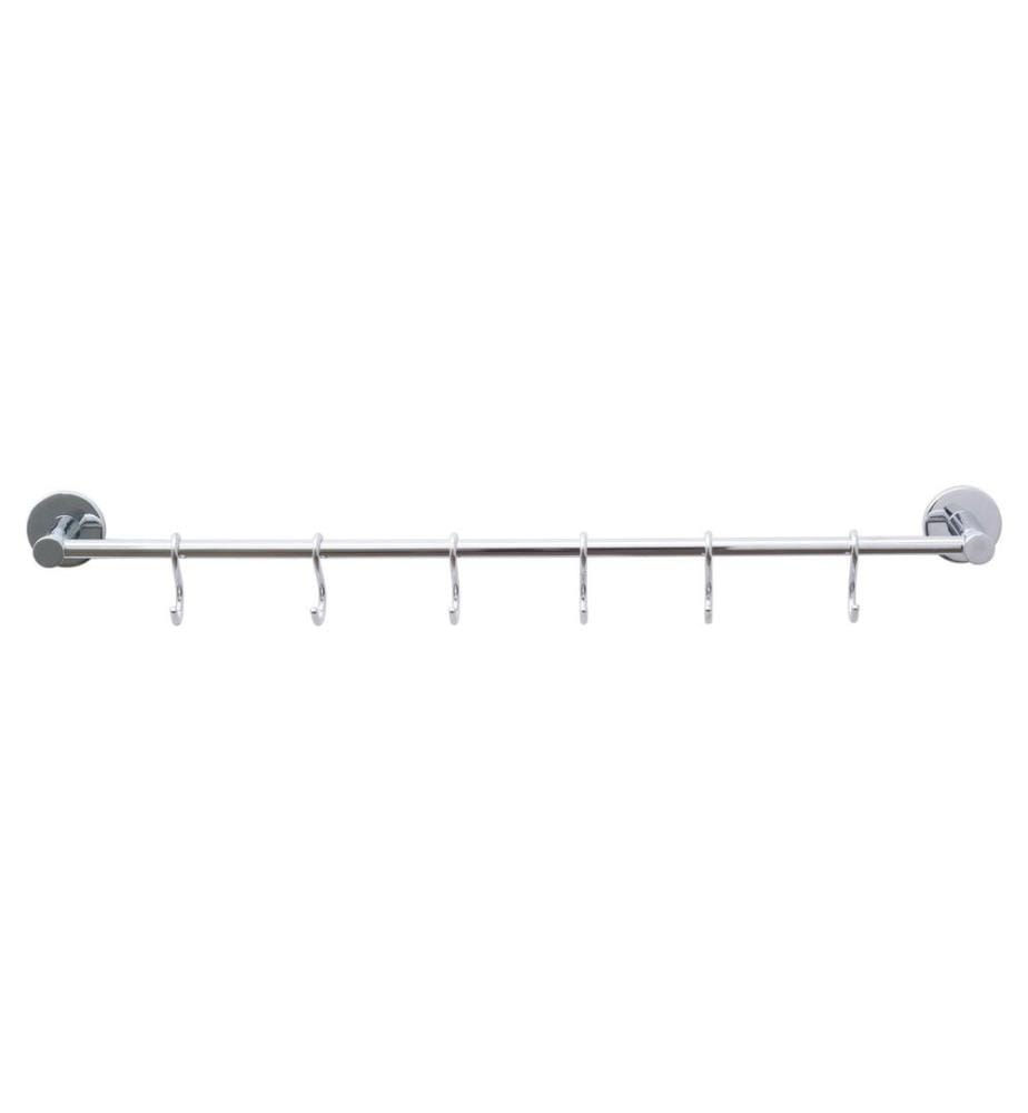 TESA - Barre à crochets Loxx sans perçage, argent