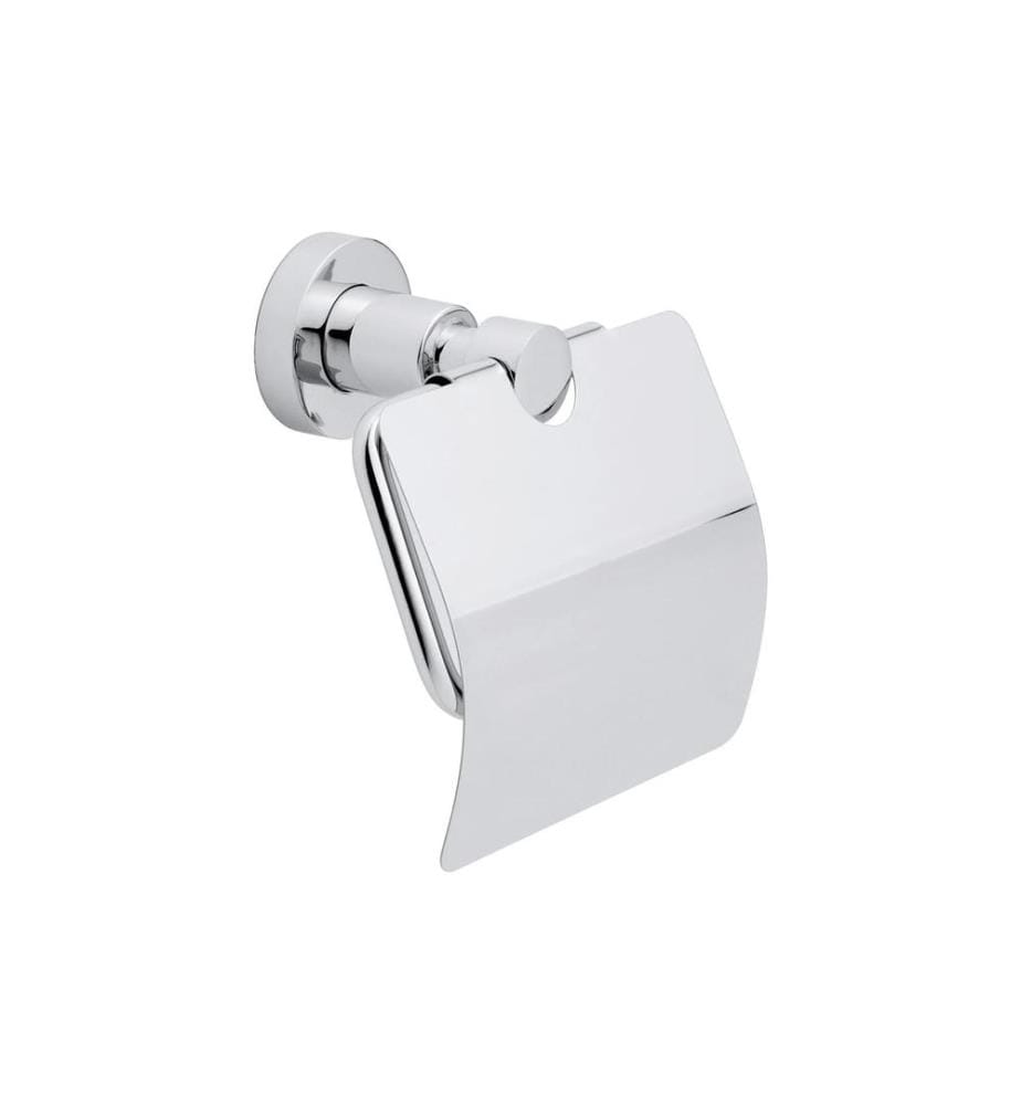 TESA - Porte-rouleau pour papier toilette Loxx avec couvercle Argenté