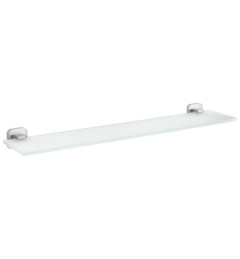 TESA - Etagère en verre Esteetic sans perçage, argent