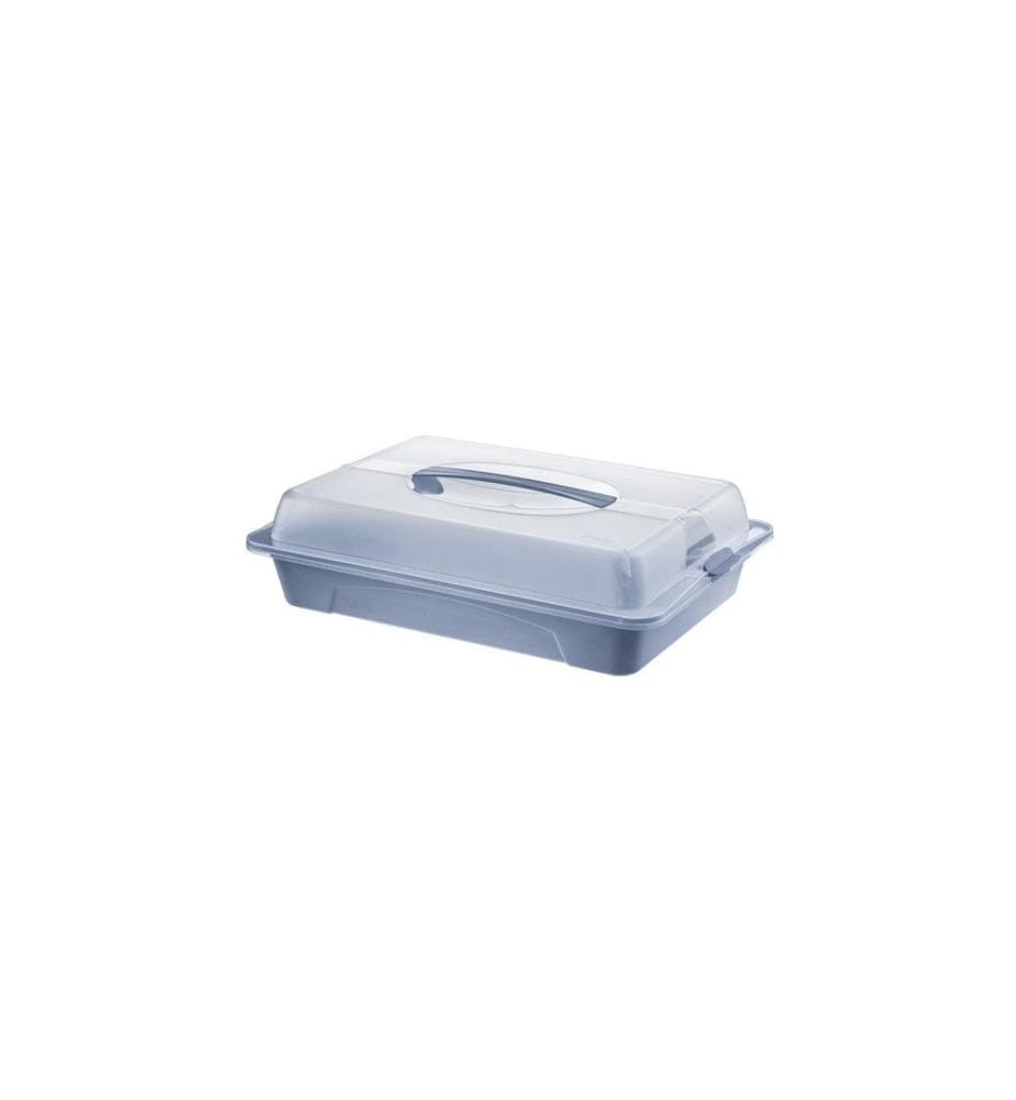 ROTHO - Boîte de transport pour gâteau Cool & Fresh Bleu/Transparent