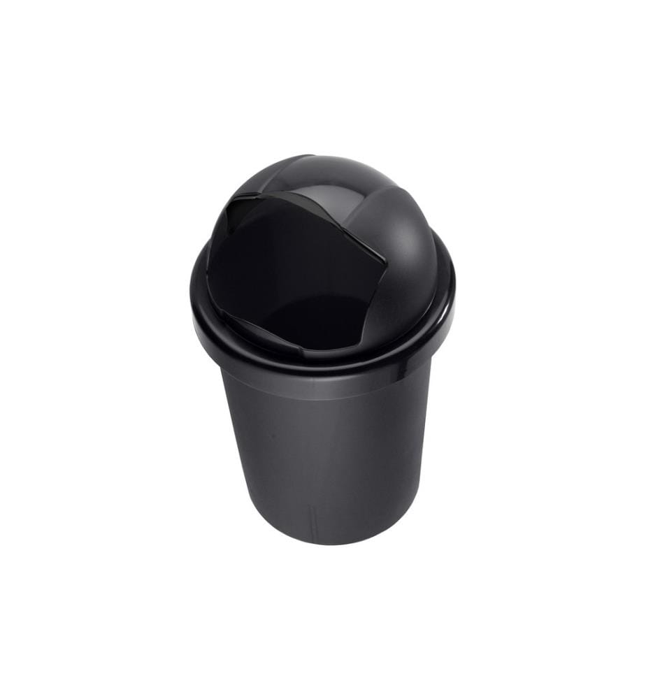 ROTHO - Poubelle à bascule Roll Bob 30 l, Noir