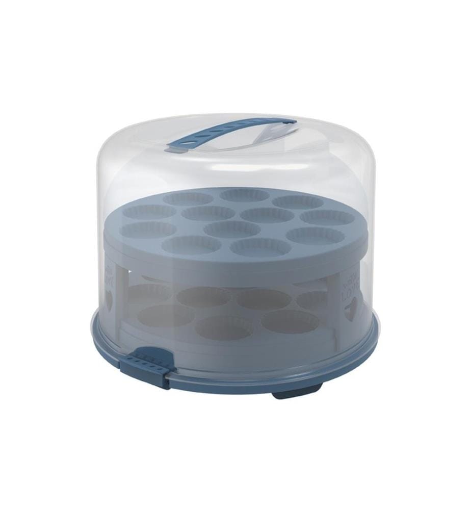 ROTHO - Boîte de transport pour gâteau Fresh XL Bleu/Transparent