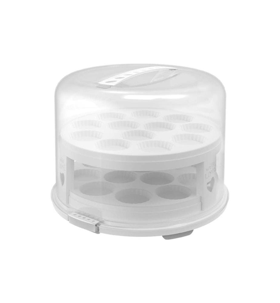 ROTHO - Boîte de transport pour gâteau Fresh XL Transparent/Blanc